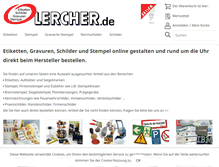 Tablet Screenshot of lercher.de